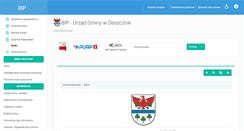 Desktop Screenshot of bip.deszczno.pl