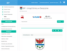 Tablet Screenshot of bip.deszczno.pl